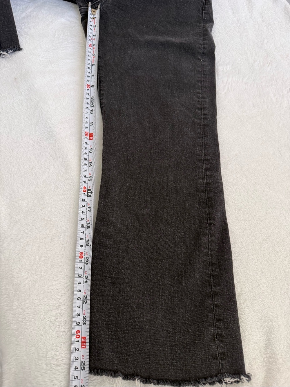 Jeanerica IW011 Brown Overdye Black Straight Leg Jeans Organic Cotton 27 - Picture 8 of 9